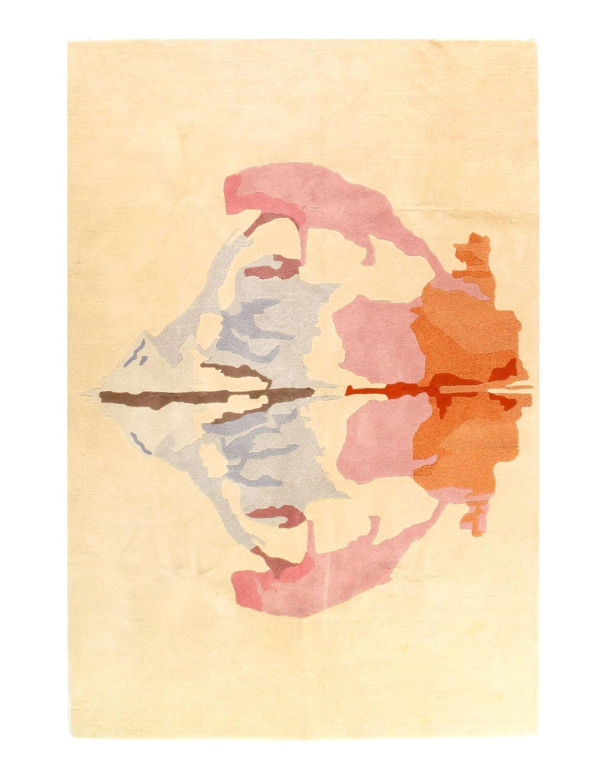 Pasargad DC inkblot style multicolor rug 6’8” X 9’11”
