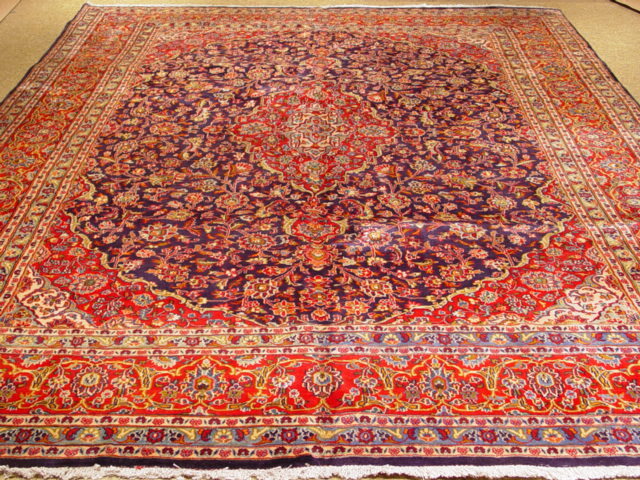 10×13′ Red Traditional Kashaan Rug #S10-4029