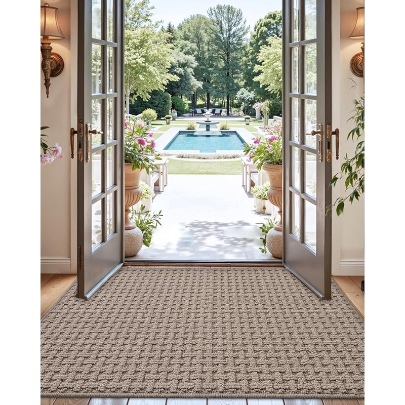 Non Slip Machine Washable Dirt Trapper Rug Home Entrance Hallway Patio Garage US