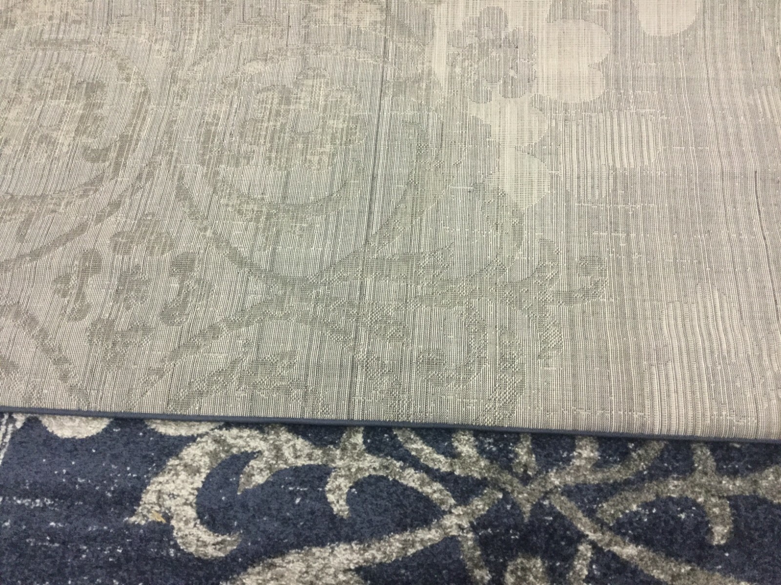 NAVY / SILVER 8′ X 10′ Back Stain Rug, Reduced Price 1172642871 ADR114N-8
