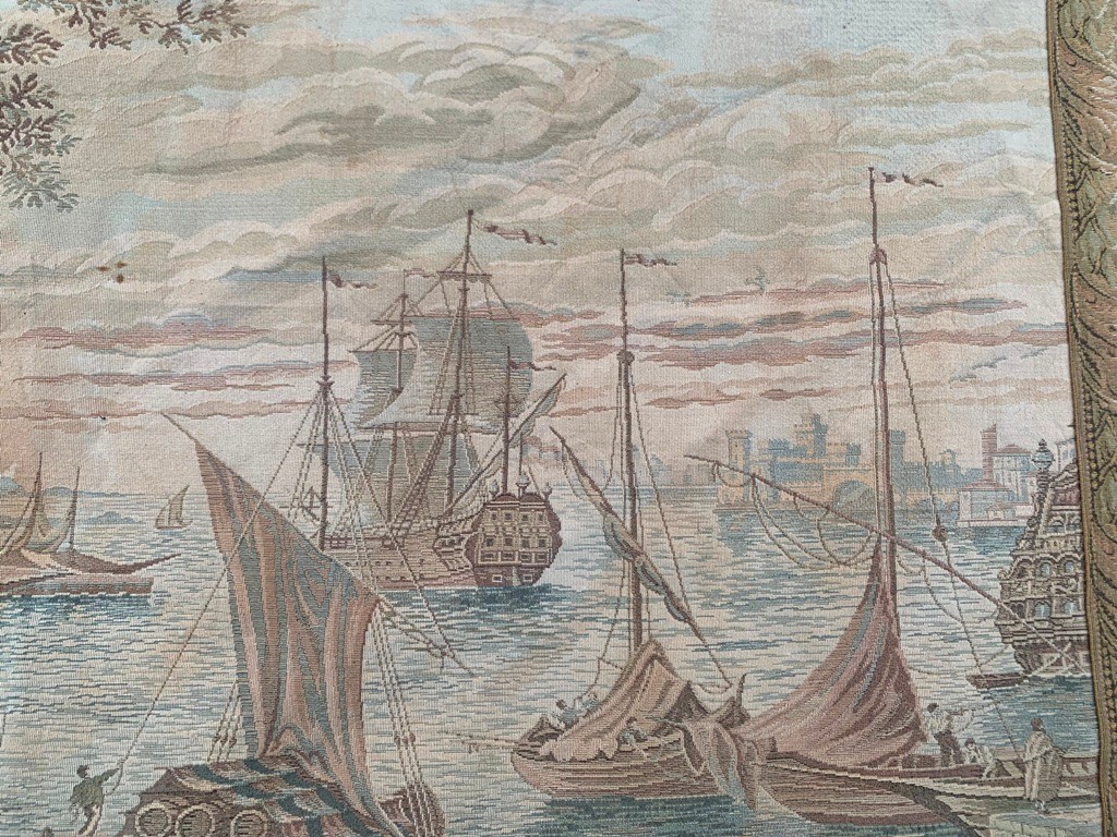 Vintage Tapestry, French Tapestry Sea side view Tapestry Home Decor 2x4ft