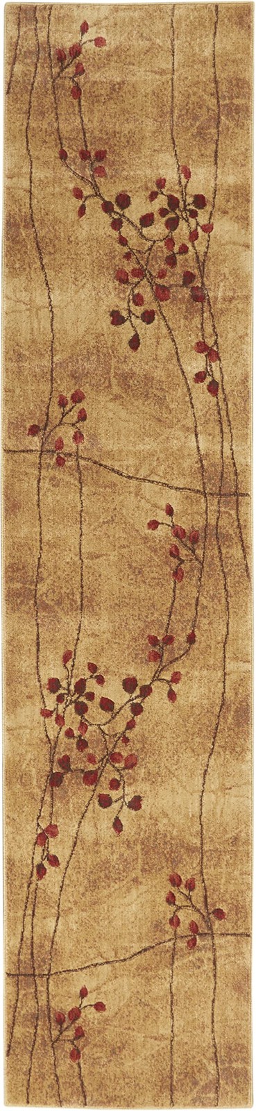 Nourison Home Somerset Latte 2’3″ x 10′ Area Rug – Easy Clean, Non Shedding
