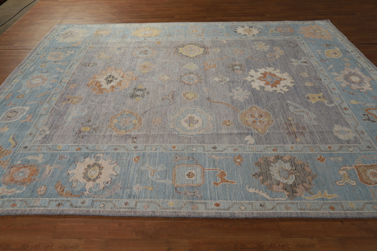 Vegetable Dye Traditional Oushak Turkish Rug Living Room Handmade Carpet 8×10 ft