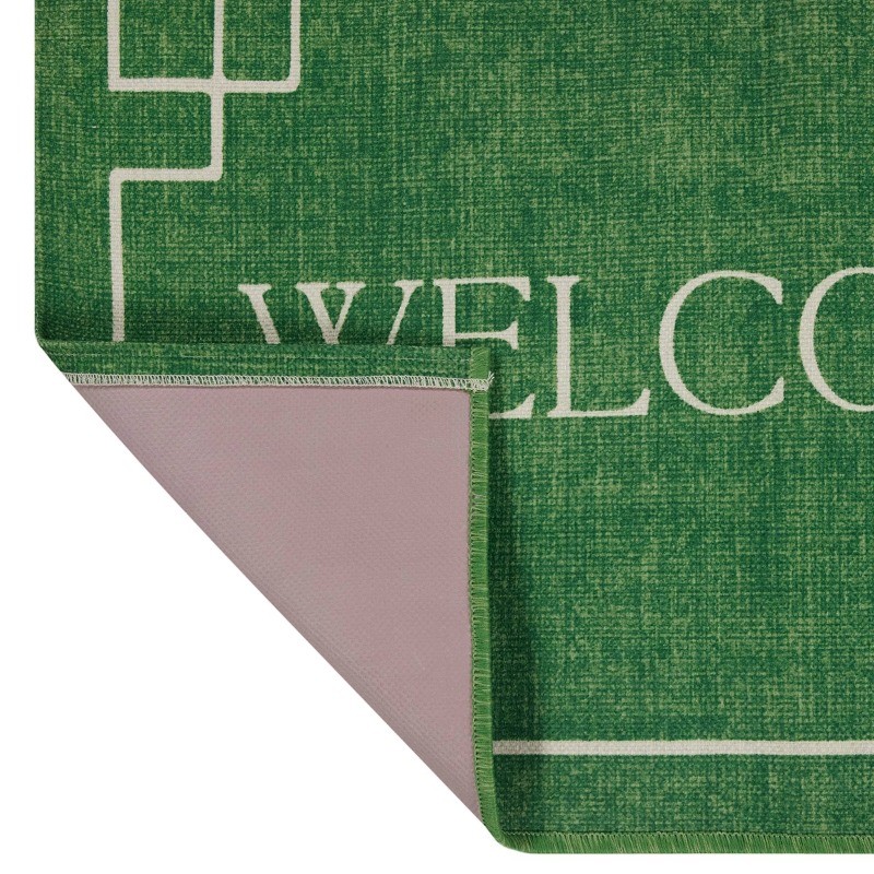 24″x36″ Boxwood Welcome Accent Rug Green
