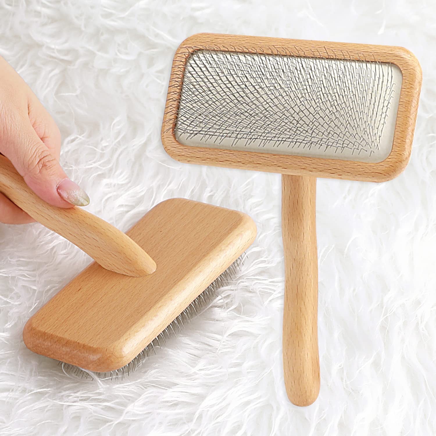 Carpet Rake Sheepskin Wool Brush More Suitable for Pile Carpets/Rugs for Card…