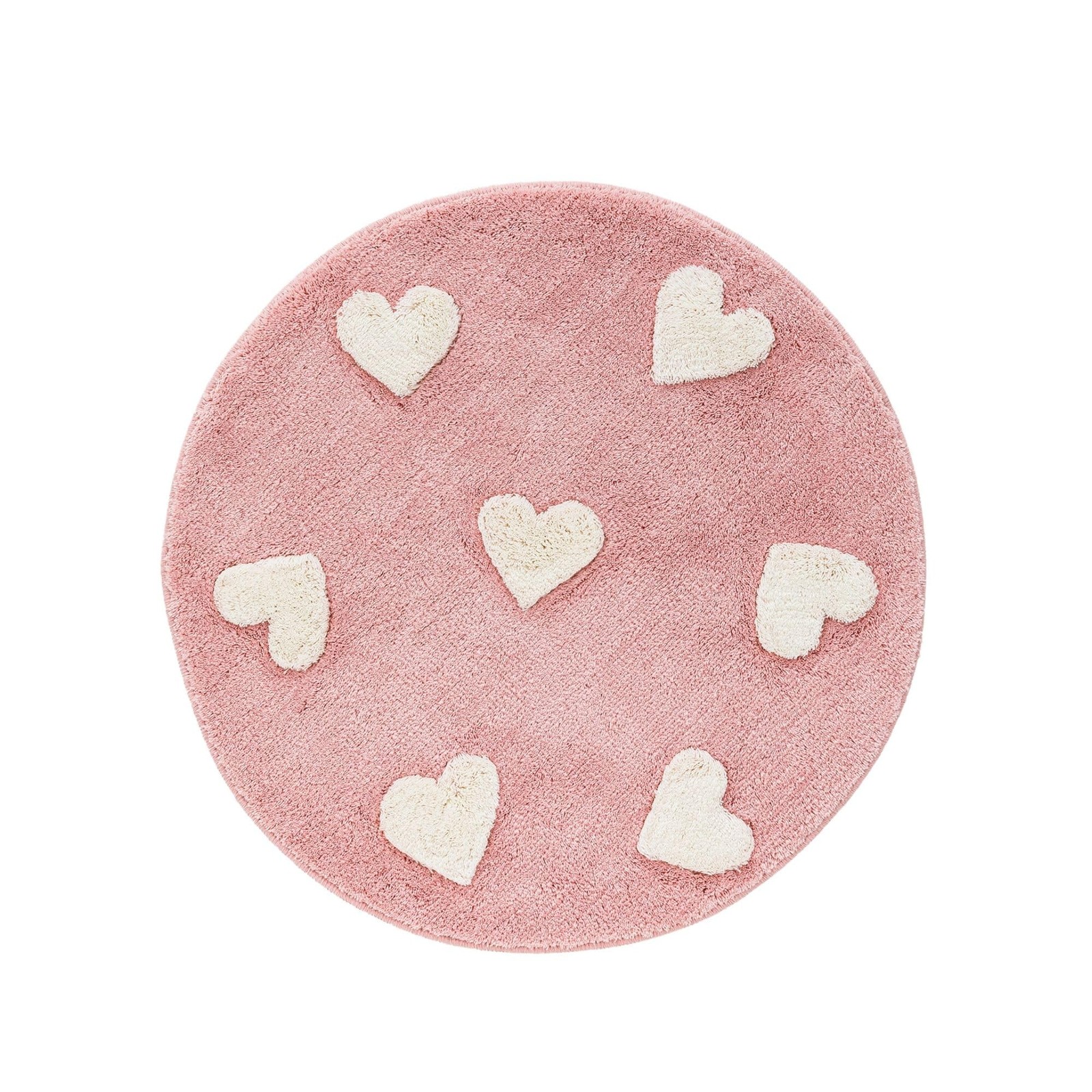 Beyond Deco Hand Tufted Heart Area Rug 35 inches, Perfect for Bedroom, Living