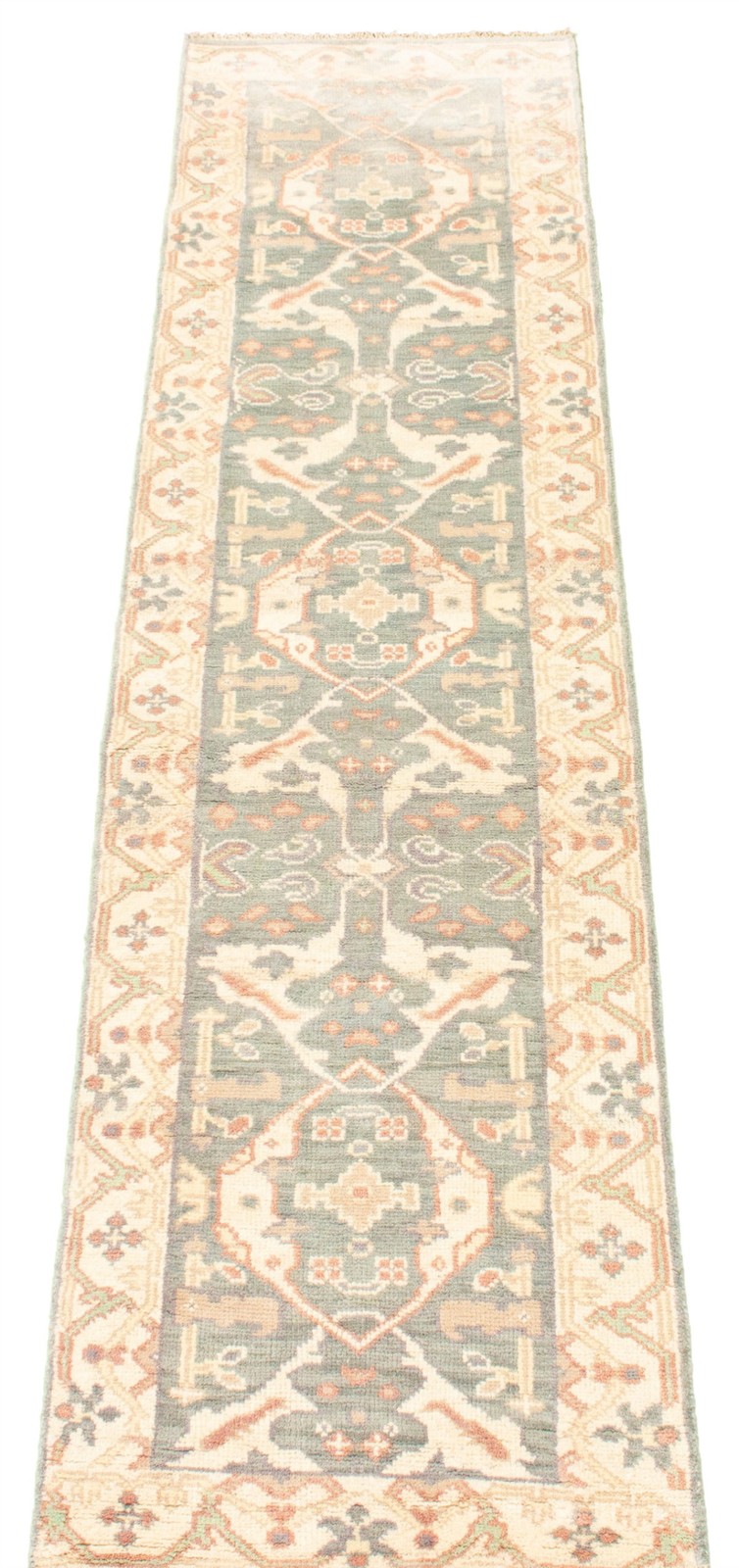 2’7″ x 10’2″ Vintage Hand-knotted Runner Rug Traditional Oriental Wool Carpet