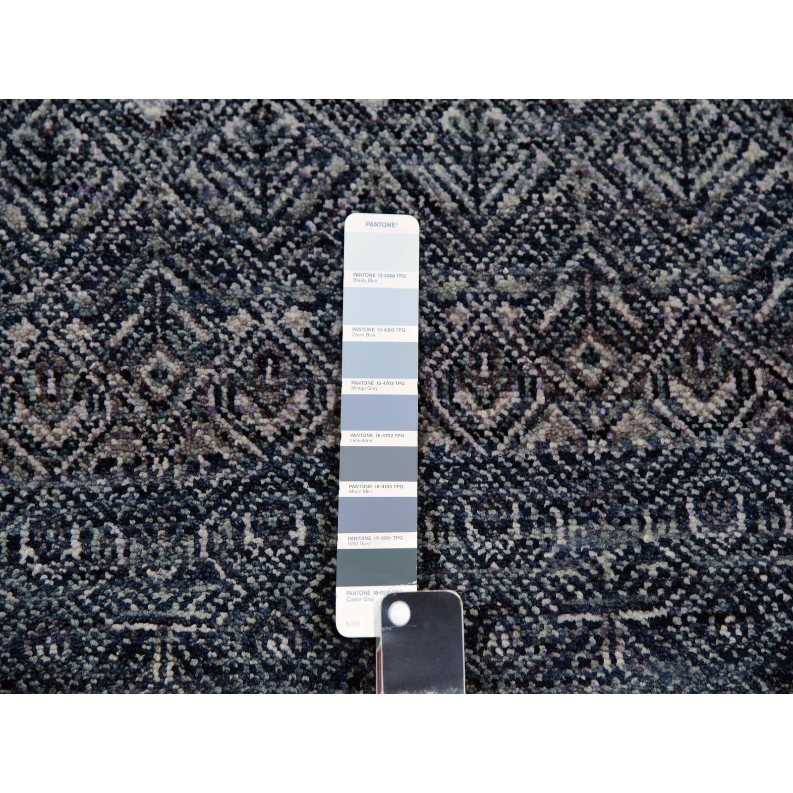 2’6″ x 12’2″ Gray Tone On Tone Hand Knotted Kohinoor Herrita Runner Rug R79812
