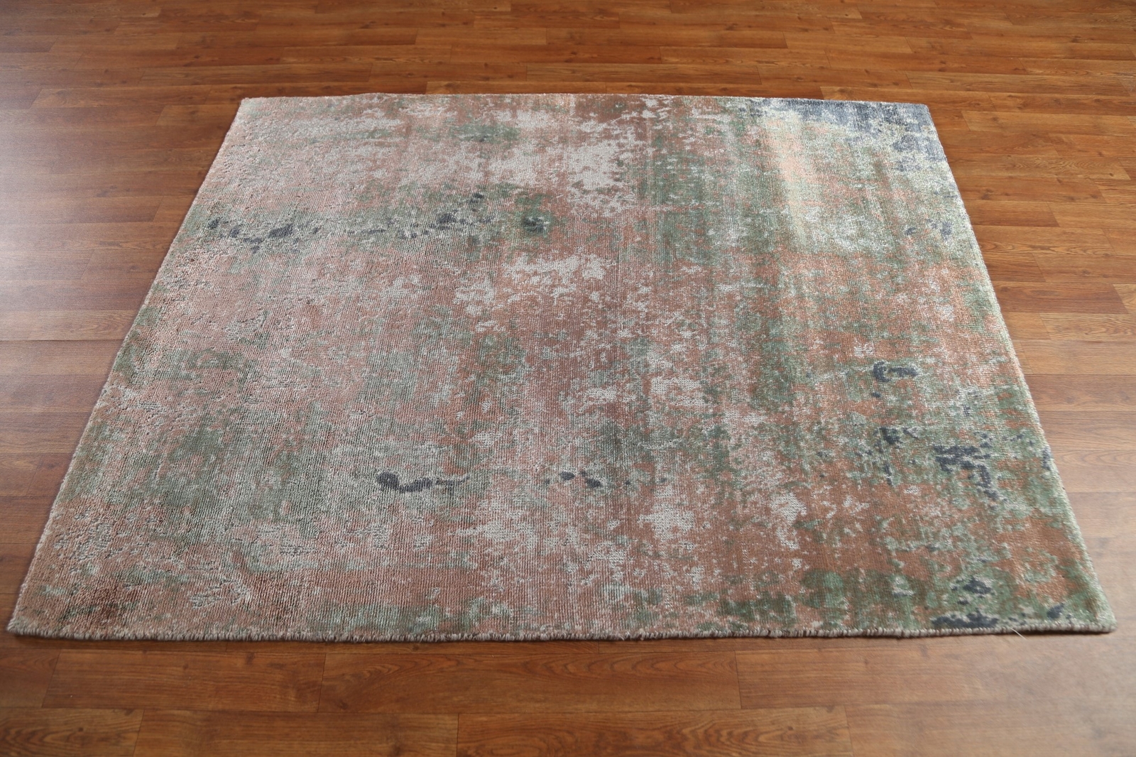100% Silk Abstract 4×6 Modern Area Rug Hand-knotted Carpet