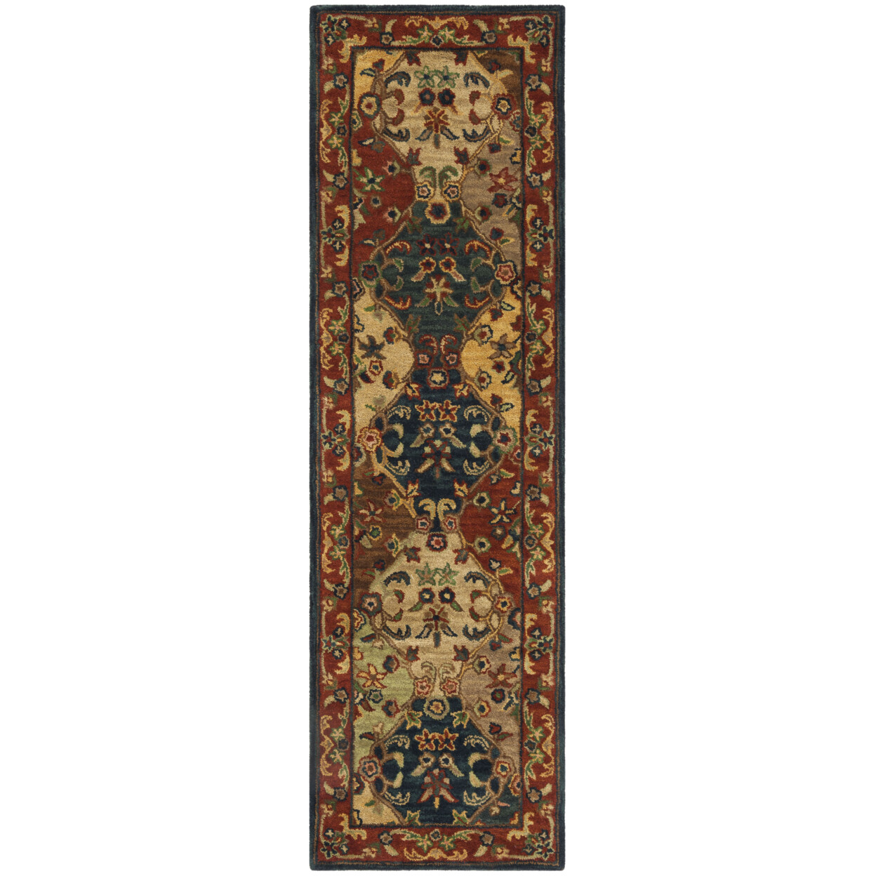 SAFAVIEH Heritage HG911B Handmade Beige / Burgundy Rug