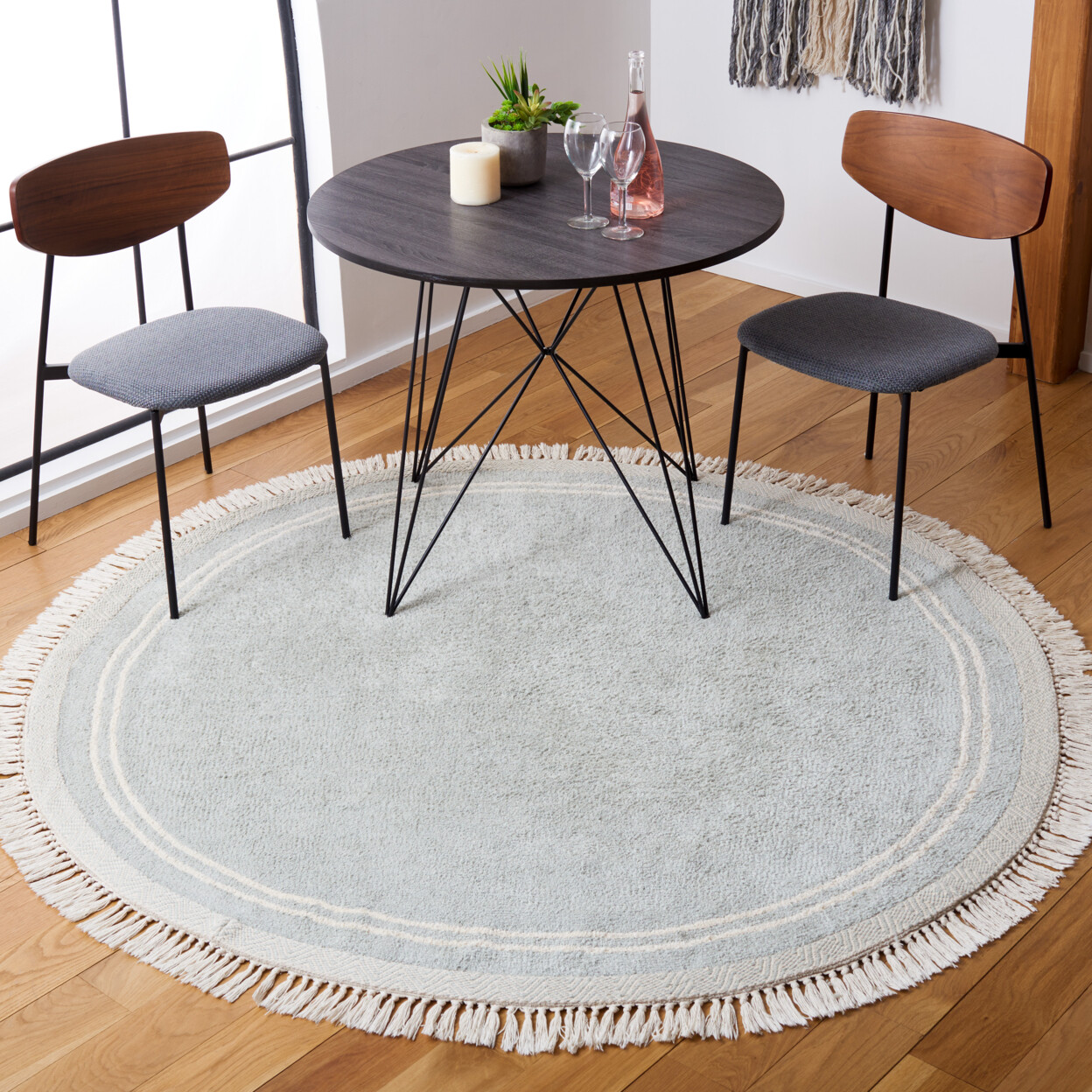 SAFAVIEH Easy Care ECR211J Light Blue / Ivory Rug