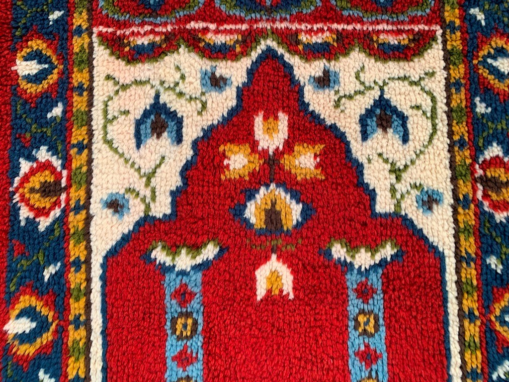 Vintage Swedish Scandinavian Soft Medallion Design Fluffy Home Decor Rug 3×5 ft