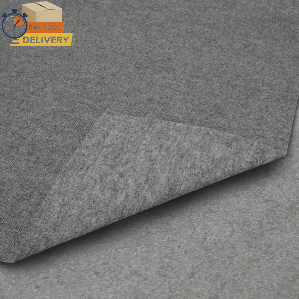 Unbound Smoke Gray Ribbed 6 Ft. X 8 Ft. Indoor/Outdoor Area Rug 👌