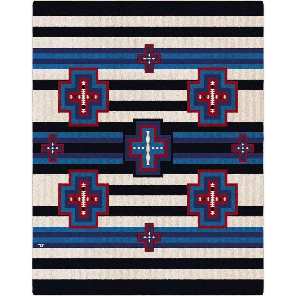 Gloria Blue Ribbon Durable Nylon Southwestern Country Cottage 11’x13′ Rug