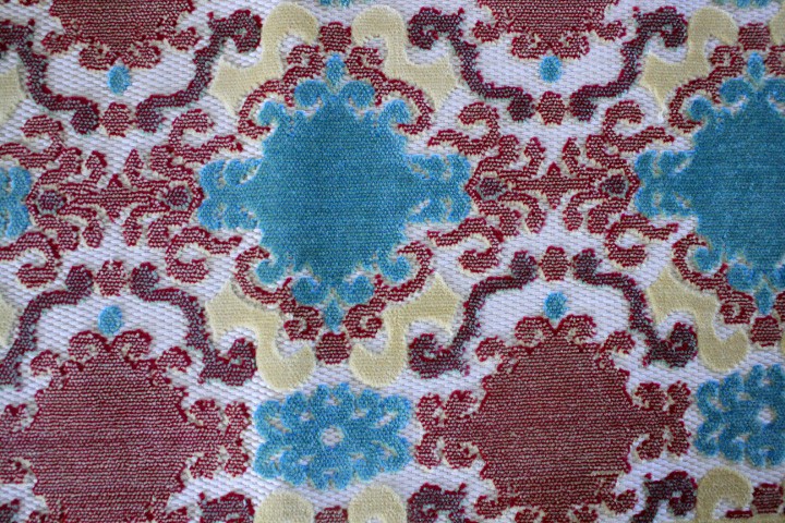 KALEEN INDOOR/OUTDOOR AREA RUG LOT Turkish Made MEDALLION Aqua, Red, Yellow