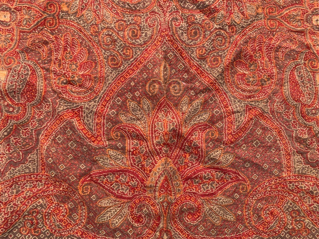 Vintage Paisley Shawl, 100 % Pure Woolen Scarf, Woolen shawl, Women Shawl 4×4 ft