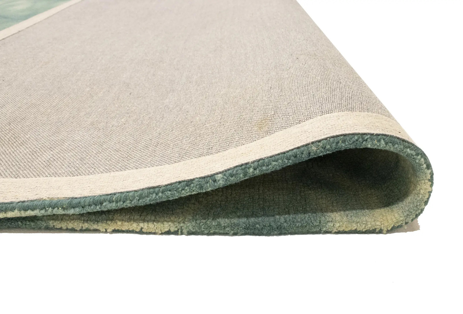 Dark Green Tie-Dye Abstract Design 5X8 Hand-Tufted Modern Rug Foyer Decor Carpet