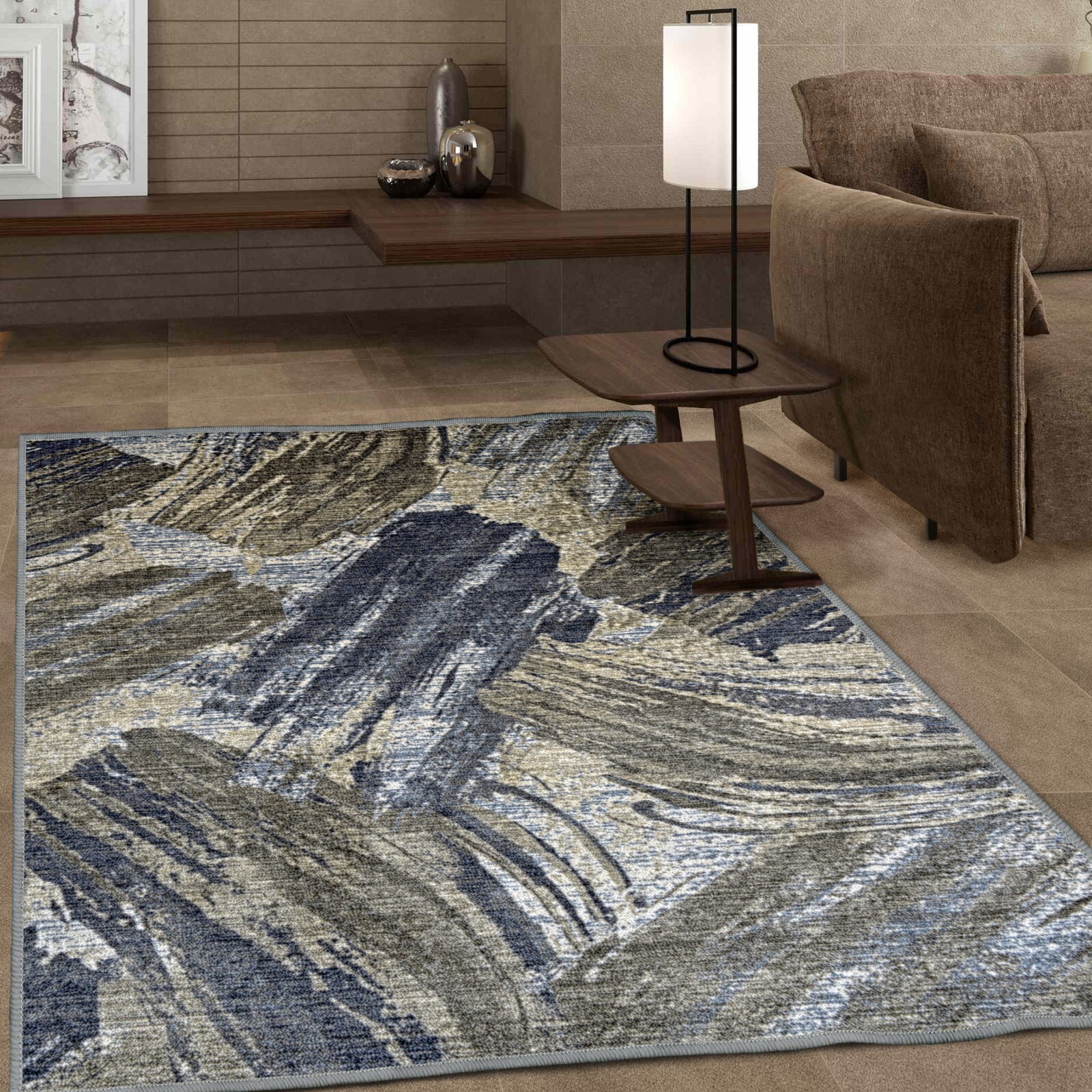 Xander Modern Abstract Runner Carpet Mold Resistant Anti Static Indoor Area Rug