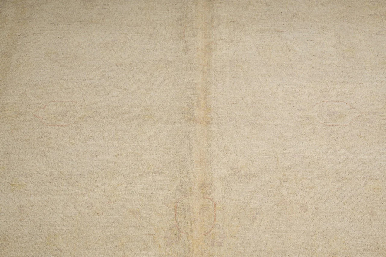 9.1 x 11.9 Neutral Warm Colors Ziglar Chobi Peshawar Rug #PIX-26984