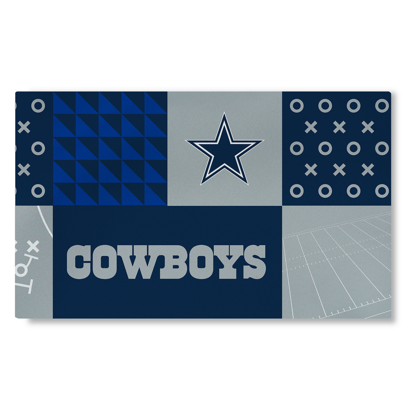 Northwest NFL Dallas Cowboys Colorblock Washable Area Living Rug, 36″ X 60″