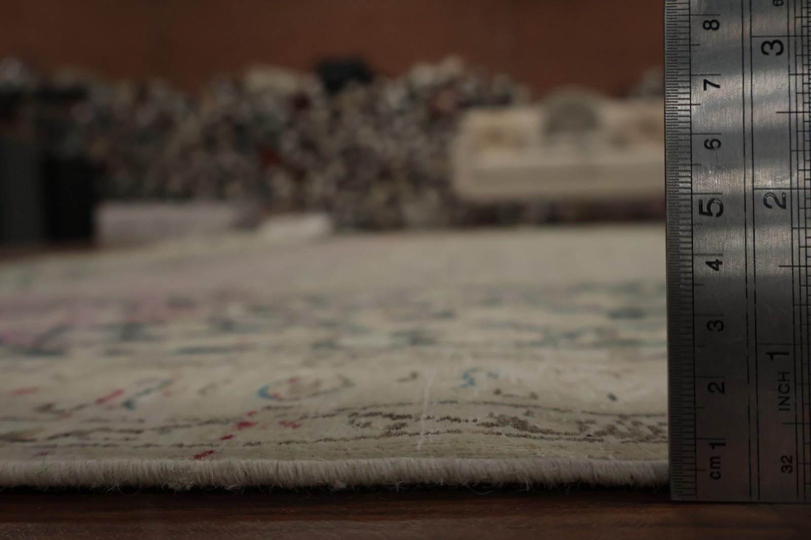 Classic Distressed Large Rug Handmade Traditional in Subtle Earthy Tones 10×13