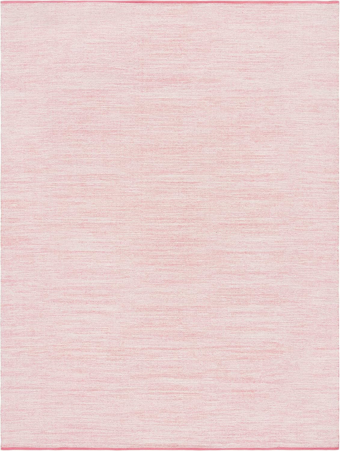 Montauk Collection 8×10 Area Rug – Handmade Pink & Fuchsia Cotton Weave