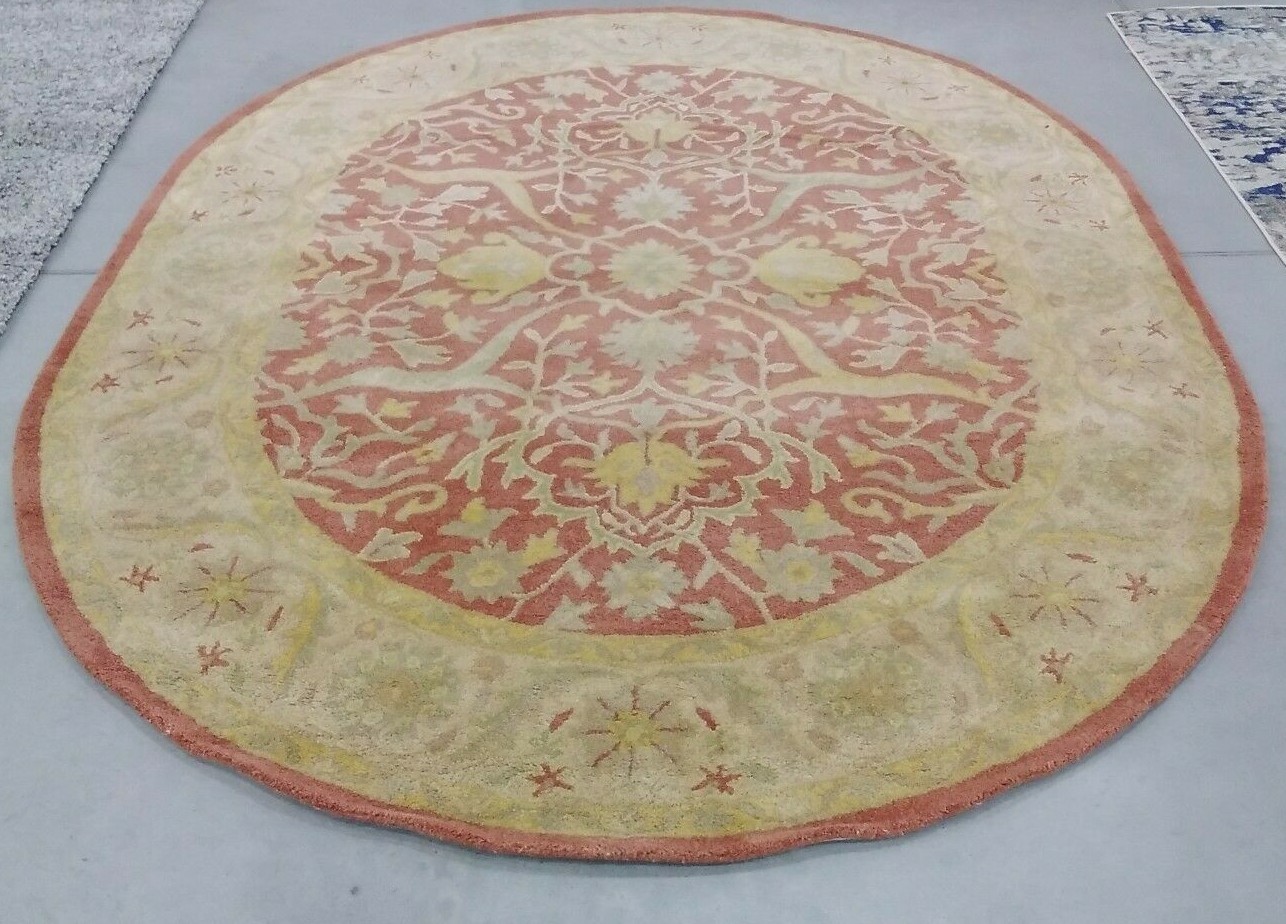 RUST 7′-6″ X 9′-6″ Oval Back Stain Rug, Reduced Price 1172708193 AT14C-8OV