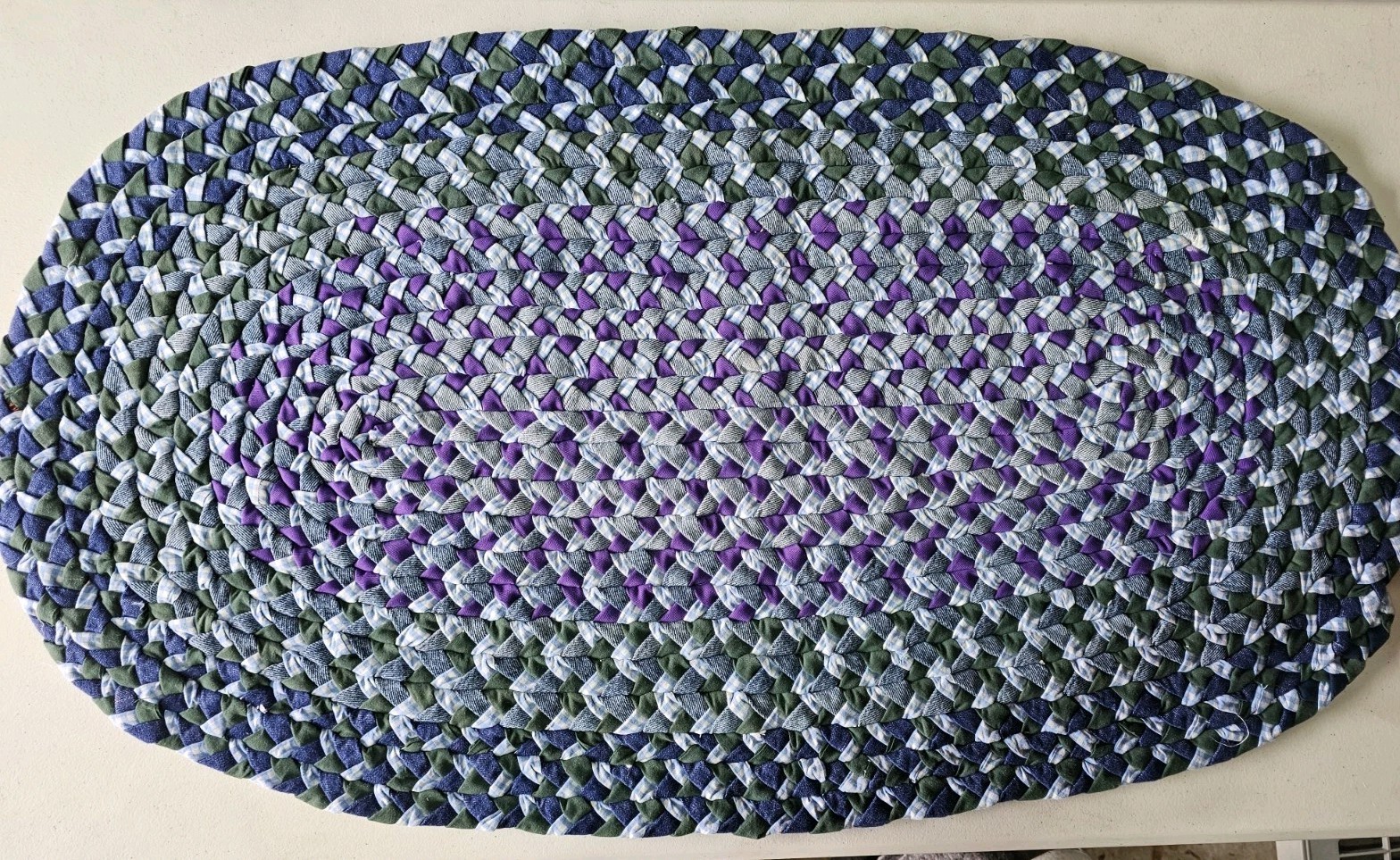 Pair Of American Braided Rug 39×22 Inches Oval Rug, Multicolor Oval Rug