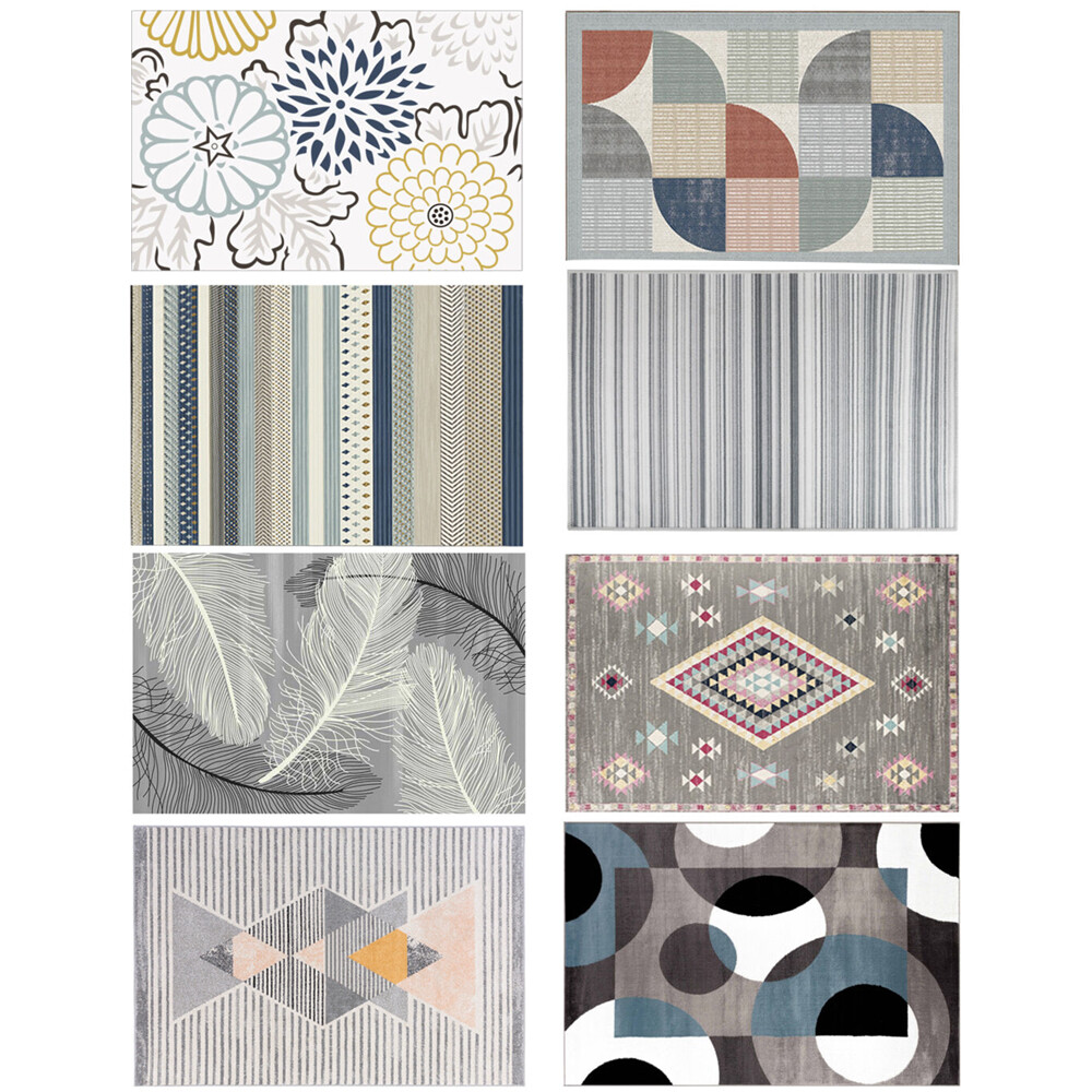 Contemporary / Traditional Area Rugs Crystal Velvet Living Room Carpet Floor Mat