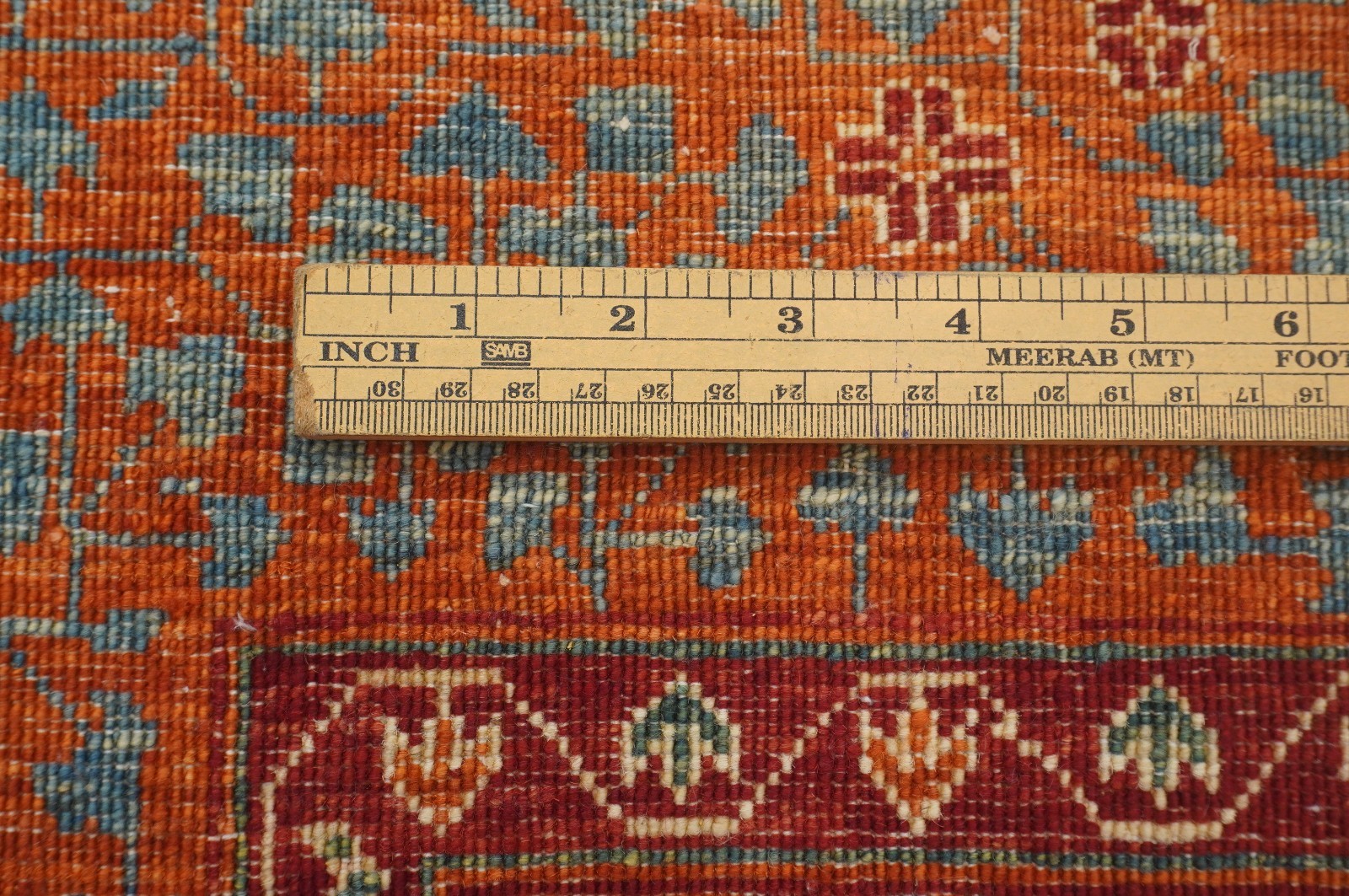 5×7 ft Red Mamluk Afghan Hand Knotted Wool Medallion Rug