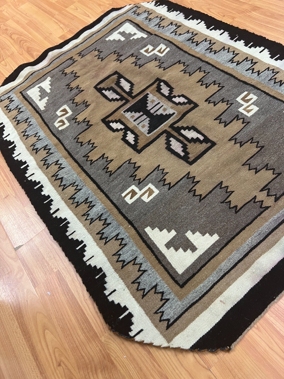 2’7″ x 3’6″ Native American Navajo Flat Weave Oriental Rug – Kilim – Hand Made