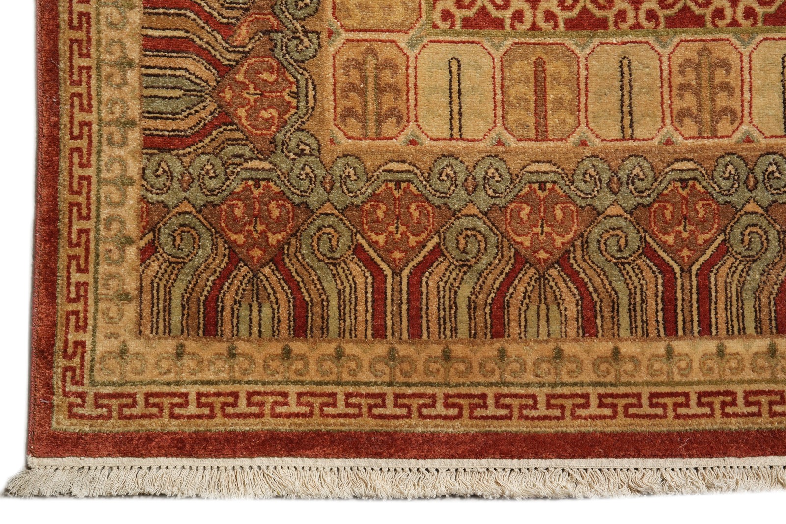 9 x 12.4 New Agra Rug Coral #B-72558