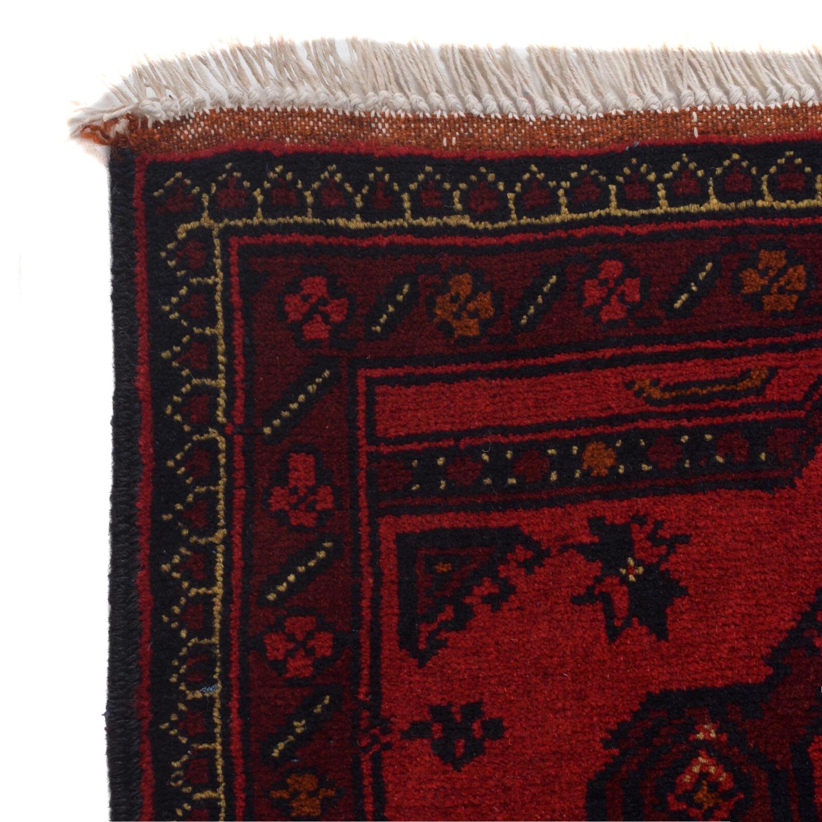 Bedroom Handmade Khal Mohammadi Tribal Area Carpet (3’4×4’10ft) Red Rug -B30056