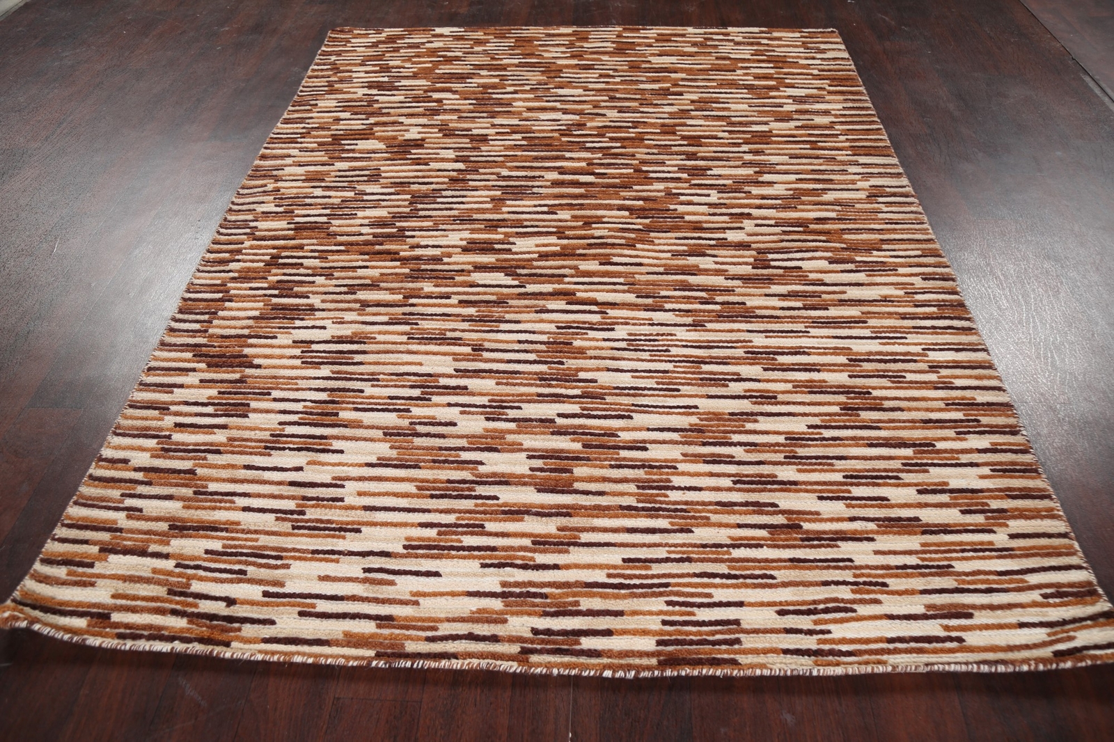Statement Luxury Hand-Knotted Moroccan Indian Large Rug Modern Decor 6×8 ft