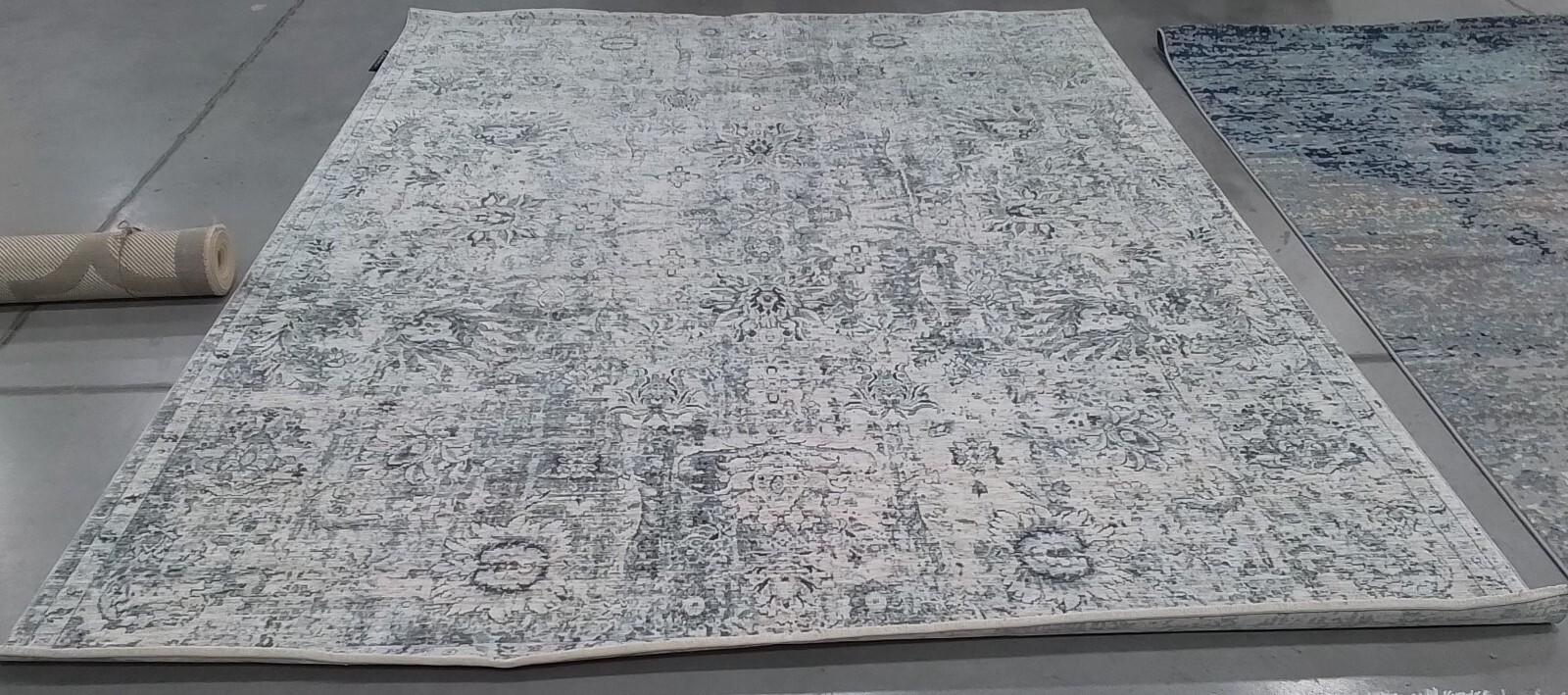 BEIGE / GREY 7′-10″ x 10′-0″ Back Stain Rug, Reduced Price 1172766922 WNT194A-8