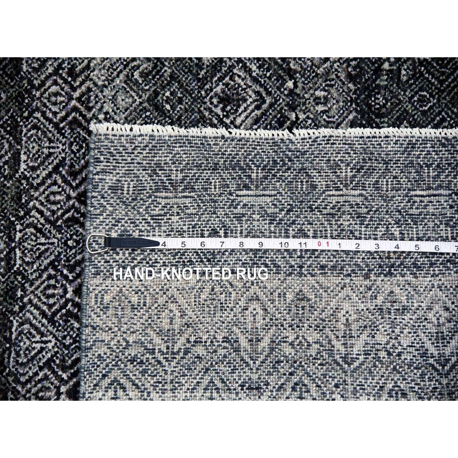 10’x13’10” Gray Hand Knotted Kohinoor Herrita Design 100% Plush Wool Rug R79459