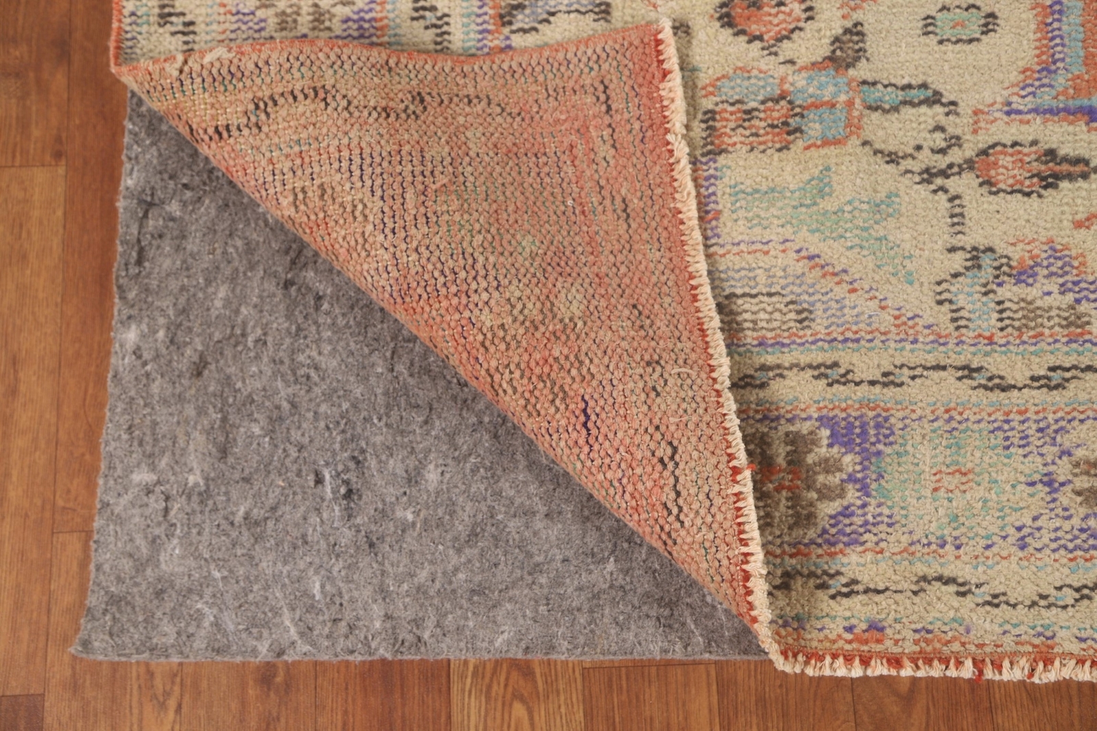 Vintage Orange/ Blue Sparta Turkish Handmade Living Room Rug 6’x9′ Wool Carpet