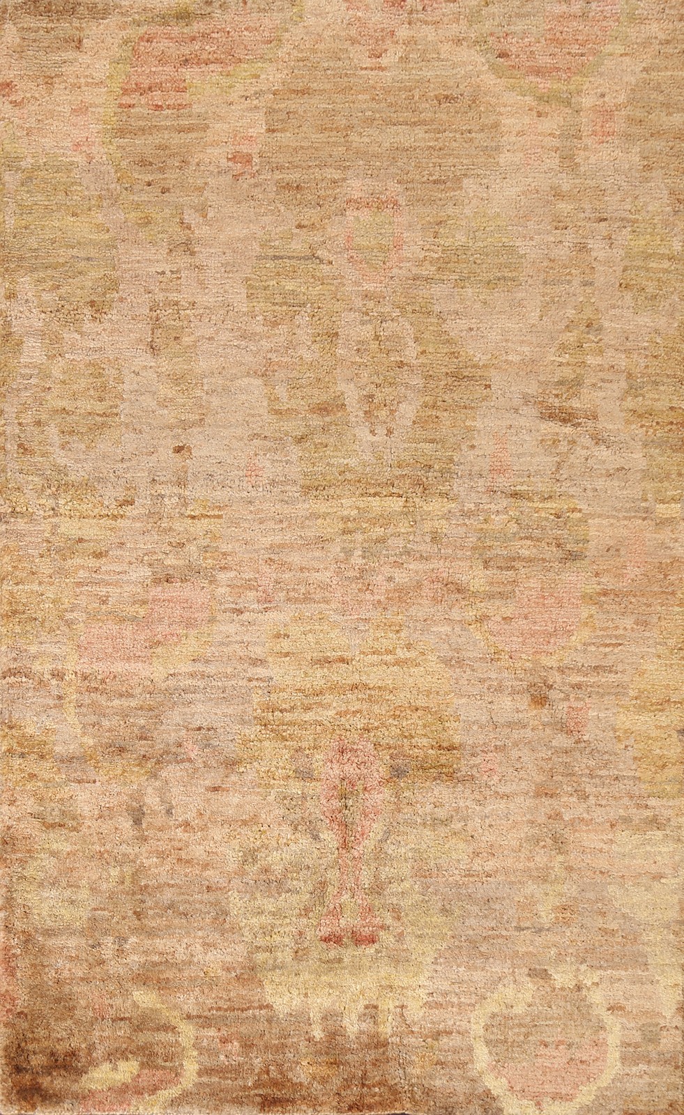 Abstract Pattern Oushak Area Rug 5×8 Hand-knotted Indian Oriental Modern Carpet
