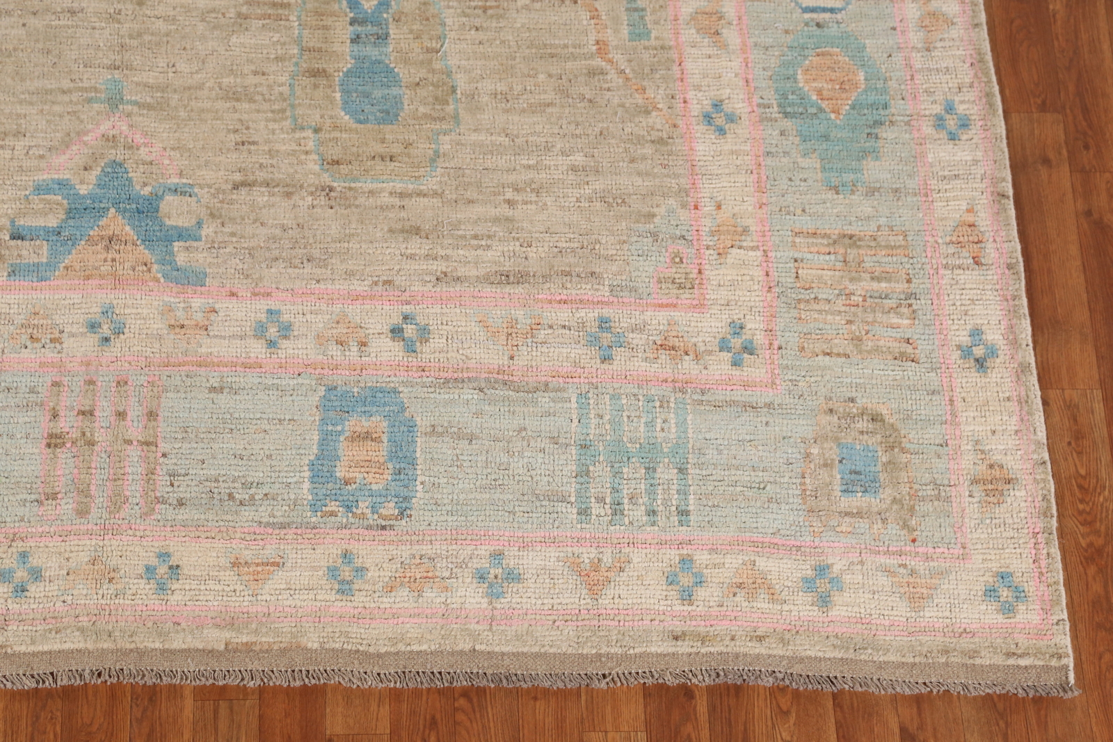 Earth-tone Color Vegetable Dye Traditional Oushak Turkish Rug Handmade 8×10 ft