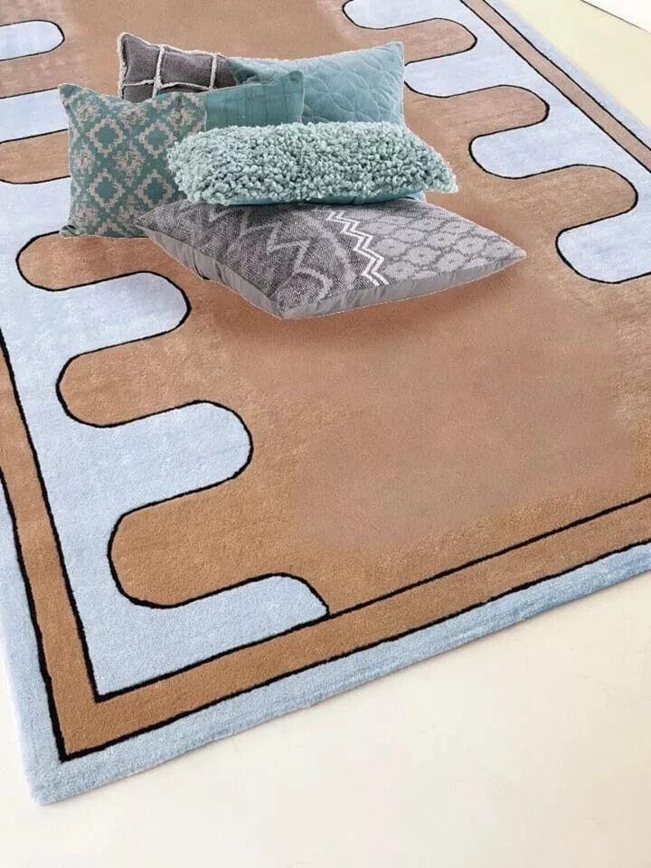 Gorgeous Style Modern Handmade Hand Tufting Rug 100 %Nz Wool For Home Decor