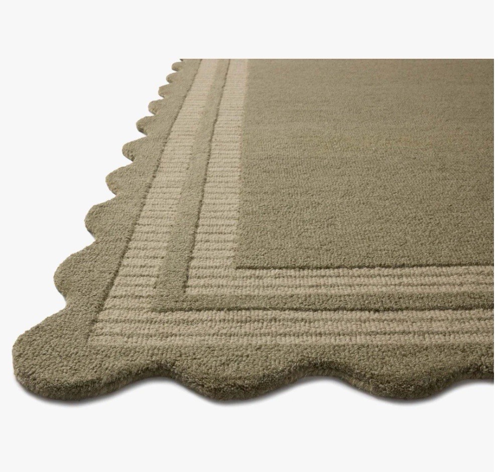 Chris Loves Julia Hand-Tufted Wool Scottie Accent Rug – Stylish 3′-6″ x 5′-6″