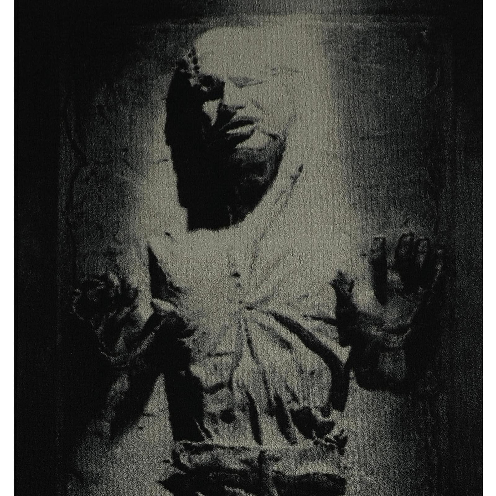 Star Wars Han Solo Carbonite Area Rug 39X91 Inches Grey Room Decor Essentials