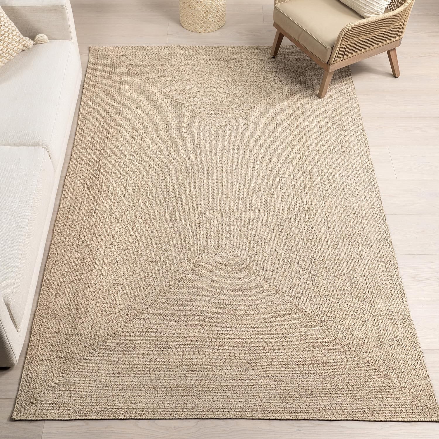 2′ x 3′ Solid Hand Braided Indoor/Outdoor Area Rug, Pet-Friendly, High Traffi…