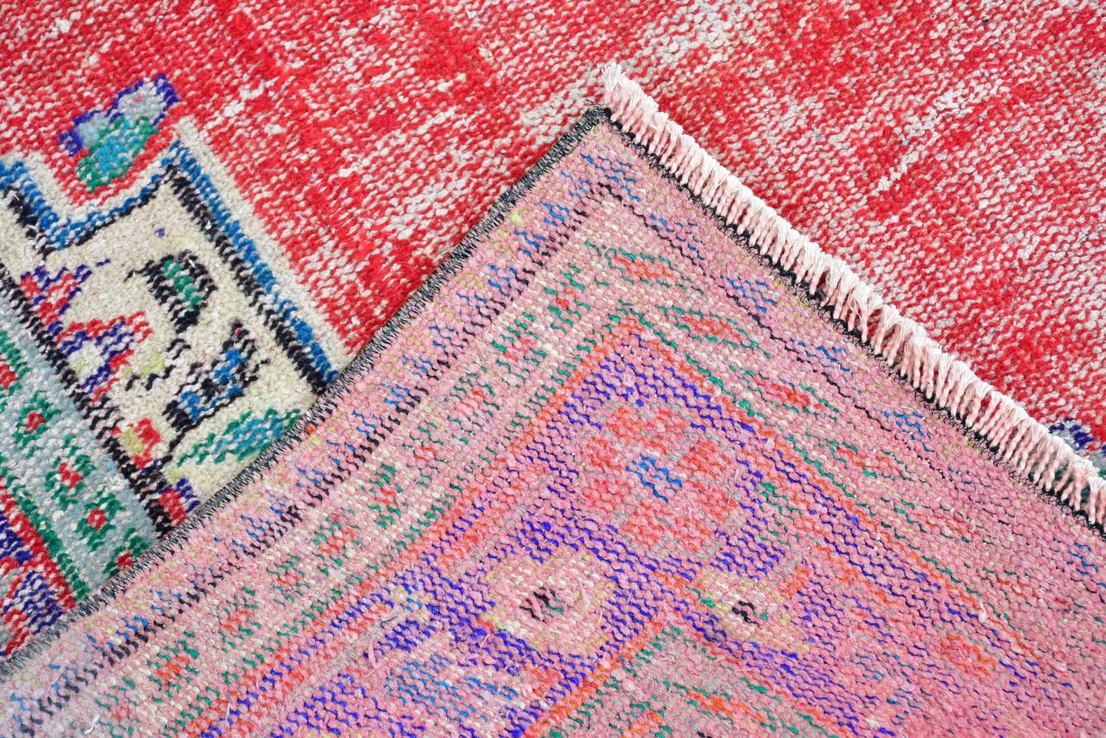 Vintage 5,4×8,7 ft Rug, Turkish Large Rug, Red Floral Rug