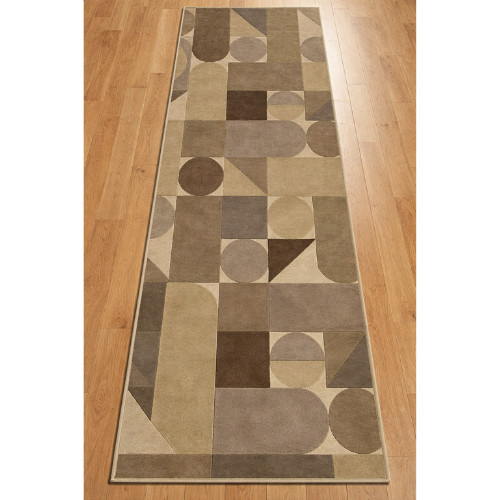Luxury Hand Tufted Wool Rug Modern Geometric Abstract Area Carpet, Runner Rugs