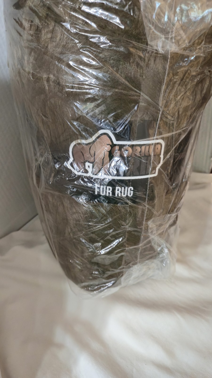 Gorilla Grip Fluffy Faux Fur Rug, 2ft x 8ft , Machine Washable, Brown