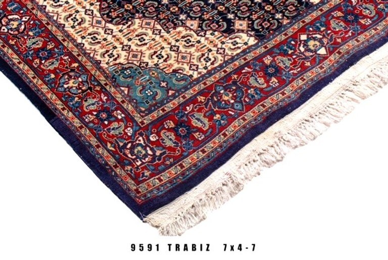Pers Tab – Hand Made Wool and Silk 7′ x 4′-7″ Rug