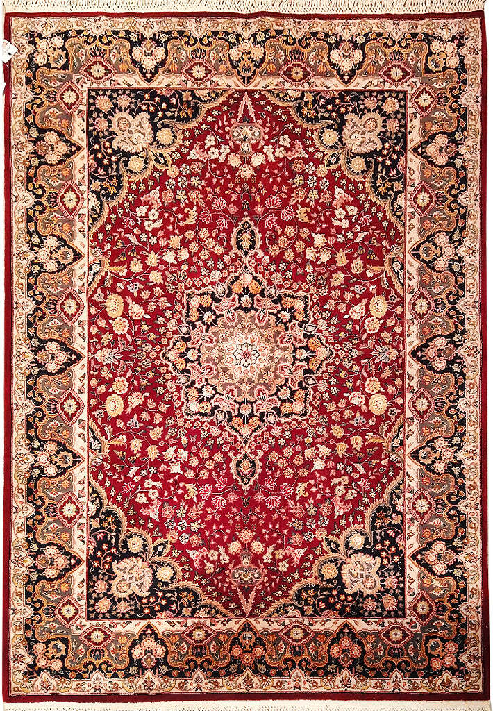 5′ x 7′ Wool and Silk Fine Handmade Rug #5362