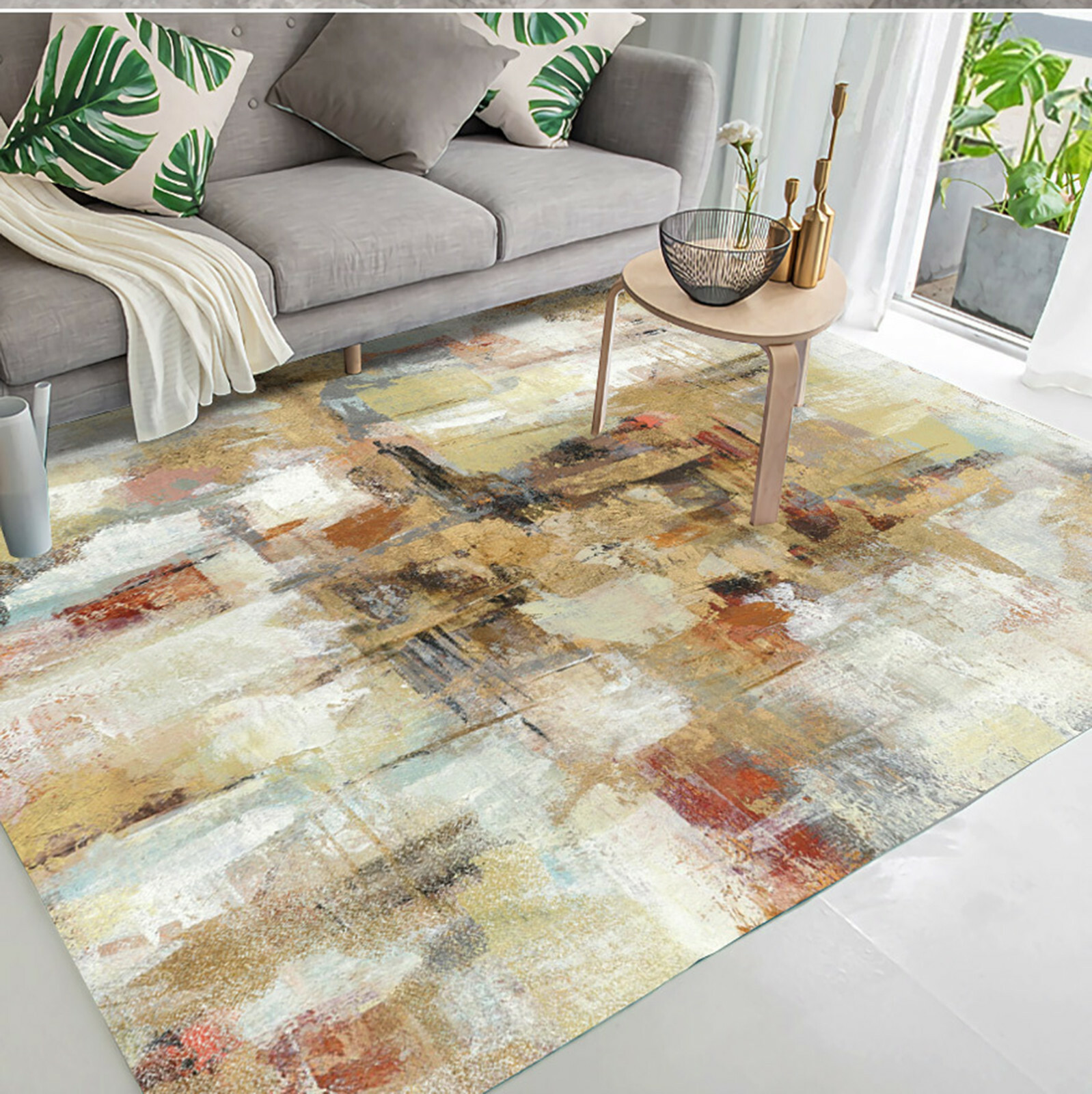 3D Graffiti Abstract ZHUA64 Game Non Slip Rug Mat Photo Carpet Zoe
