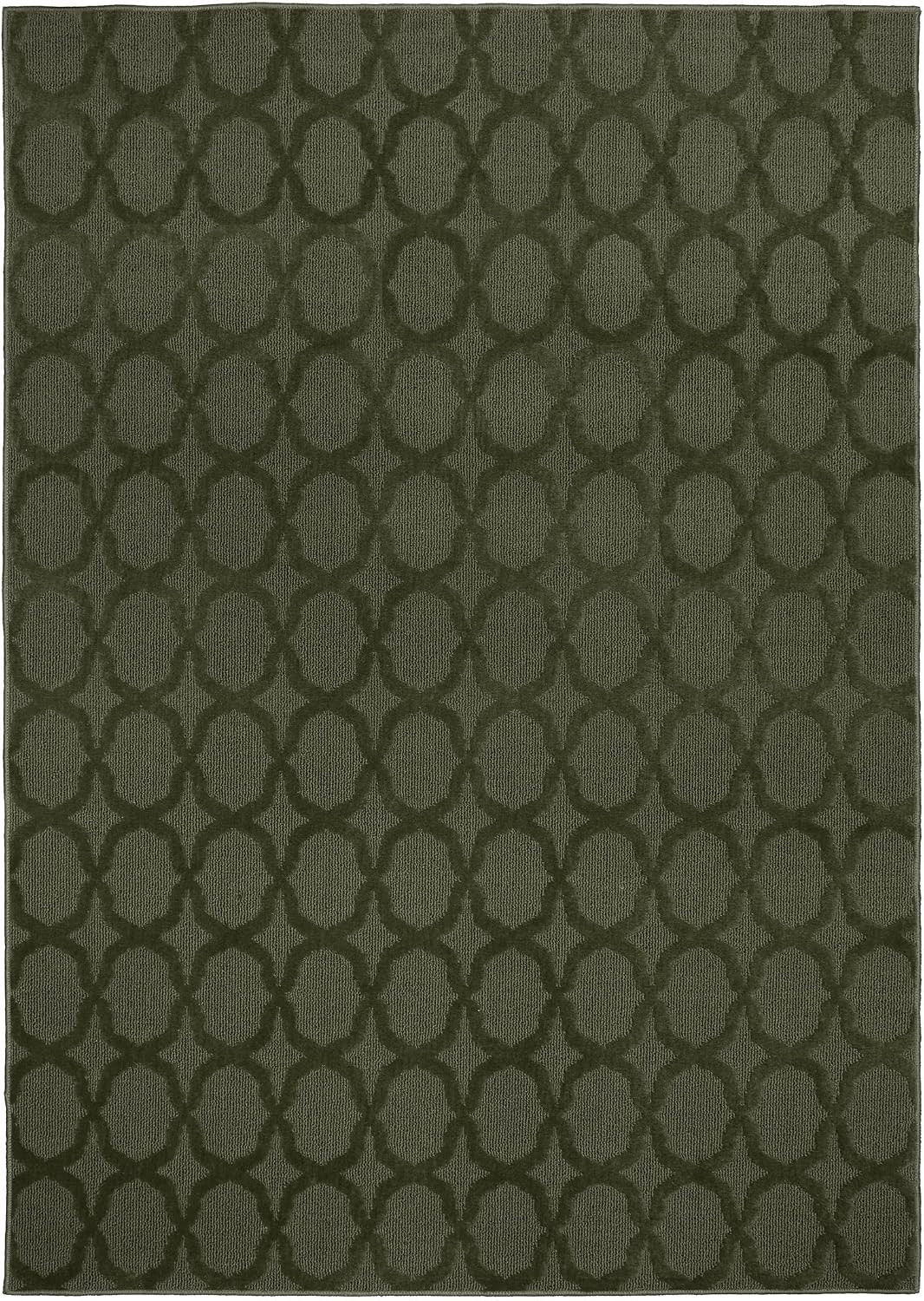 Sparta Non Slip Polypropylene 2 Ft. X 8 Ft. Cinder Gray Area Rug- Ideal for Livi